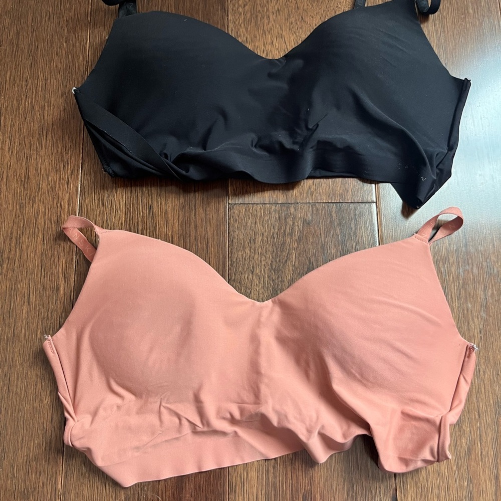 Women's Black and Pink Intimates Set